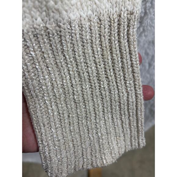 Vintage Talbots Embellished Christmas Tree Sweater Women’s XL Cream Turtleneck - Picture 8 of 11